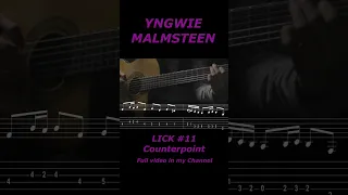 Yngwie Malmsteen ACOUSTIC LICK No 11 - Peda point Lick