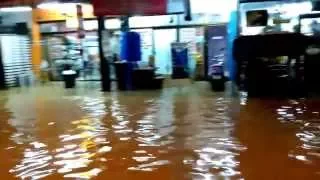 Flood Pattaya in Soi Buakhaow and Chaiyapoon 16 sept. 2015