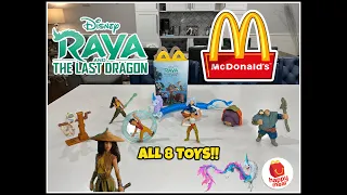 Disney Raya and The Last Dragon Movie MCDONALDS Happy Meal Toys! All 8 Toys! March 2021