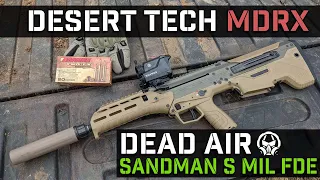 Desert Tech MDRX + Dead Air Sandman S Military Contract FDE + Sig Sauer Echo 3 Thermal Reflex Sight