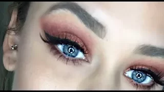 JACLYN HILL X MORPHE PALETTE warm firey smokey eye tutorial