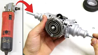 How to make RC heavy Truck Rear Axle from faulty Grinder.