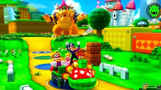 Mario Party 10 - Waluigi, Wario, Peach, Mario - Mushroom Park #4
