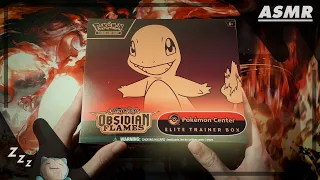 *ASMR*  Obsidian Flames "Pokemon Center Exclusive" Elite Trainer Box Opening 💫💤