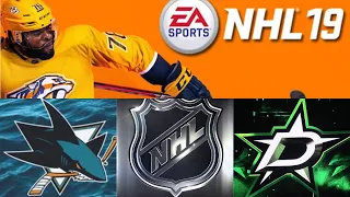 NHL 19 season mode: San Jose Sharks vs Dallas Stars (Xbox One HD) [1080p60FPS]