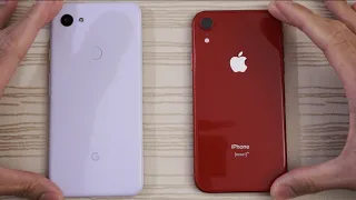 Google Pixel 3a XL vs iPhone XR - Speed Test!