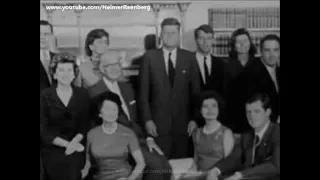 November 9, 1960 - President Elect John F. Kennedy posing with family for photo, Hyannisport, Mass.
