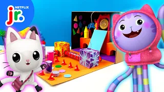 Get Crafty with DJ Catnip: DIY Mini Obstacle Course | Gabby's Dollhouse | Netflix Jr