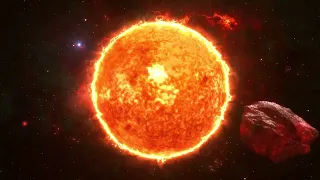 Sun rotation on space 4K animation free download