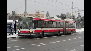 Brno 22.1.2023 loučení sTrolejbusy  22Tr