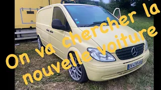 N*3 on va chercher la nouvelle voiture ! #camionaménagé #vanlife #mercedes