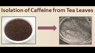 Isolation of caffeine from tea leaves.