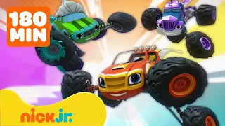 Blaze and the Monster Machines | Maratona de Corrida de 3 Horas com Blaze! | Nick Jr. em Português