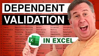 Excel - Set up Conditional Dependent Cascading Drop-Down in Excel - Episode 1606