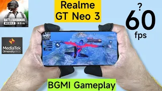 Realme GT Neo 3 BGMI 60fps Test in Dimensity 8100 #realmegtneo3