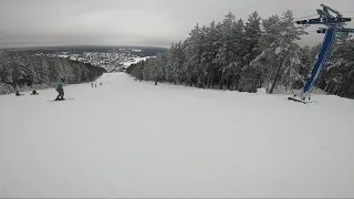 Гора Пильная основной склон. Первоуральск. Сноуборд сезон 19/20 #GoPro #SuperView #taurusekb