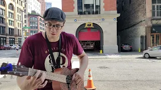 "Ghostbusters Theme" in front of the Ghostbusters Fire House in Tribeca, NY