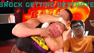 Brock Lesnar getting destroyed parts 1-3 reaction
