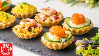 5 Tartlets for the New Year's Table. Simple and Fast