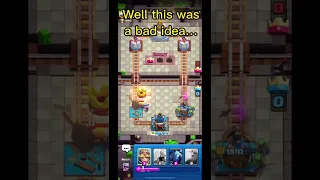 When you try an Arena 1 deck in Arena 15 in Clash Royale