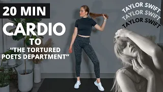 Taylor Swift Workout to THE TORTURED POETS DEPARTMENT | Beginner Cardio | Warm-Up + Cool Down