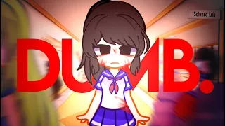 EVERYONE IS DUMB | ‼️TW FLASH + BL00D ‼️| yandere sim | gacha club