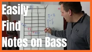 How To Easily Find All The Notes on The Bass Fretboard | Beginner Bass Lesson