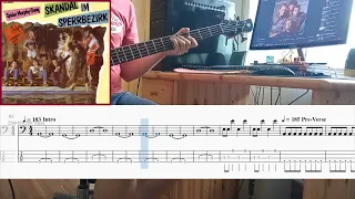 Skandal im Sperrbezirk - Spider Murphy Gang (4 String Bass Cover with Tab)