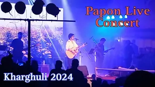 Papon Live bihu program 2024 | Kharghuli bihu 2024 #papon #paponlive #viral #viralvideo #concert