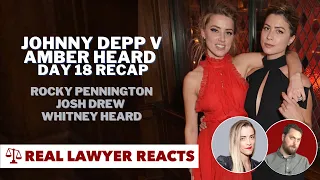 Recap Johnny Depp v. Amber Heard Trial Day 18: Rocky Pennington, Whitney Heard & More
