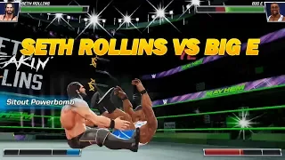 Android Gameplay : WWE Mayhem - Seth Rollins VS Big E - Who win this match???