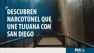 Así es como se puede ingresar a un narcotúnel que conecta San Diego con Tijuana.