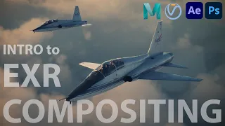 VFX Plane EXR Compositing - Full Visual Effects Tutorial for Maya, V-Ray, & After Effects