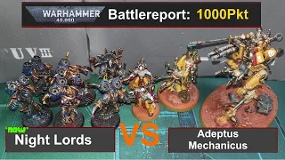 Warhammer 40k Battle Report: NEW Night Lords vs. Adeptus Mechanicus