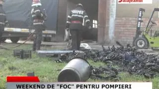 WEEKEND DE FOC PENTRU POMPIERI