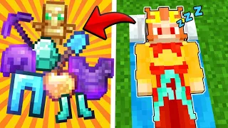 အိပ်ရင်ပစ္စည်းကောင်းတွေရတယ်😴 | Minecraft But Sleeping Drops Op Items💤