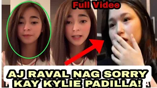 Aj Raval nag SORRY kay Kylie Padilla sa isang FULL VIDEO!