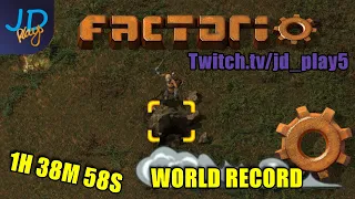 Factorio Speed run WORLD RECORD! ⚙️ 1H 38M 58S ⚙️ Factorio 1.0 NewGame+ MMP ⚙️