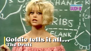 Goldie Hawn Explains The Draft | Rowan & Martin's Laugh-In