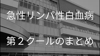 「急性リンパ性白血病」第２クールのまとめ