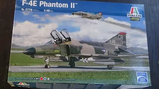 Inbox review of the 1/48 Scale F4E Phantom II Model Kit from Italeri