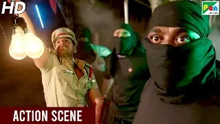 Sundeep Kishan Fight Scene, Saves Police Officer Life | Mass Masala | Hindi Dubbed Movie