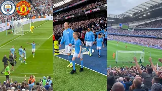 Man City Fans Go Completely Crazy As Haaland Scores A Hattrick Against Manchester United