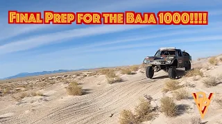 Baja 1000 2021 Final Prep on the Garage Built Trophy Truck