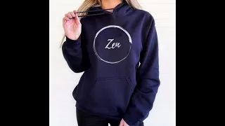 Zen Enso Circle Navy Hoodie #zen #zengifts #zenbuddhism #zenhoodie #freshmerchdesigns #unisexhoodie