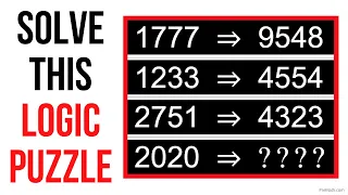 Solve this 2020 Logic Puzzle - Fast & Easy Explanation