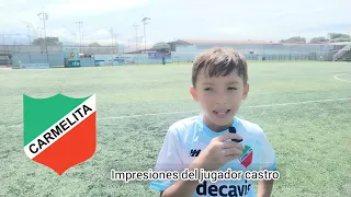 JUGADORES DE CARMELITA DAN SUS REACCIONES POS PARTIDO