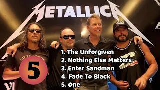 TOP 5 BEST SONGS - METALLICA