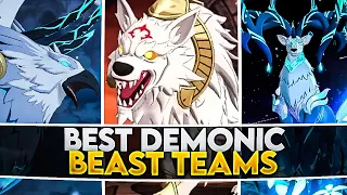 *UPDATED* BEST TEAMS FOR ALL DEMONIC BEAST IN GAME!! FASTEST FLOOR CLEARS!! [7DS: Grand Cross]