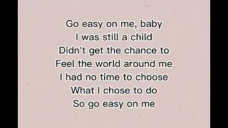 Adele - Easy On Me (Lyrics)